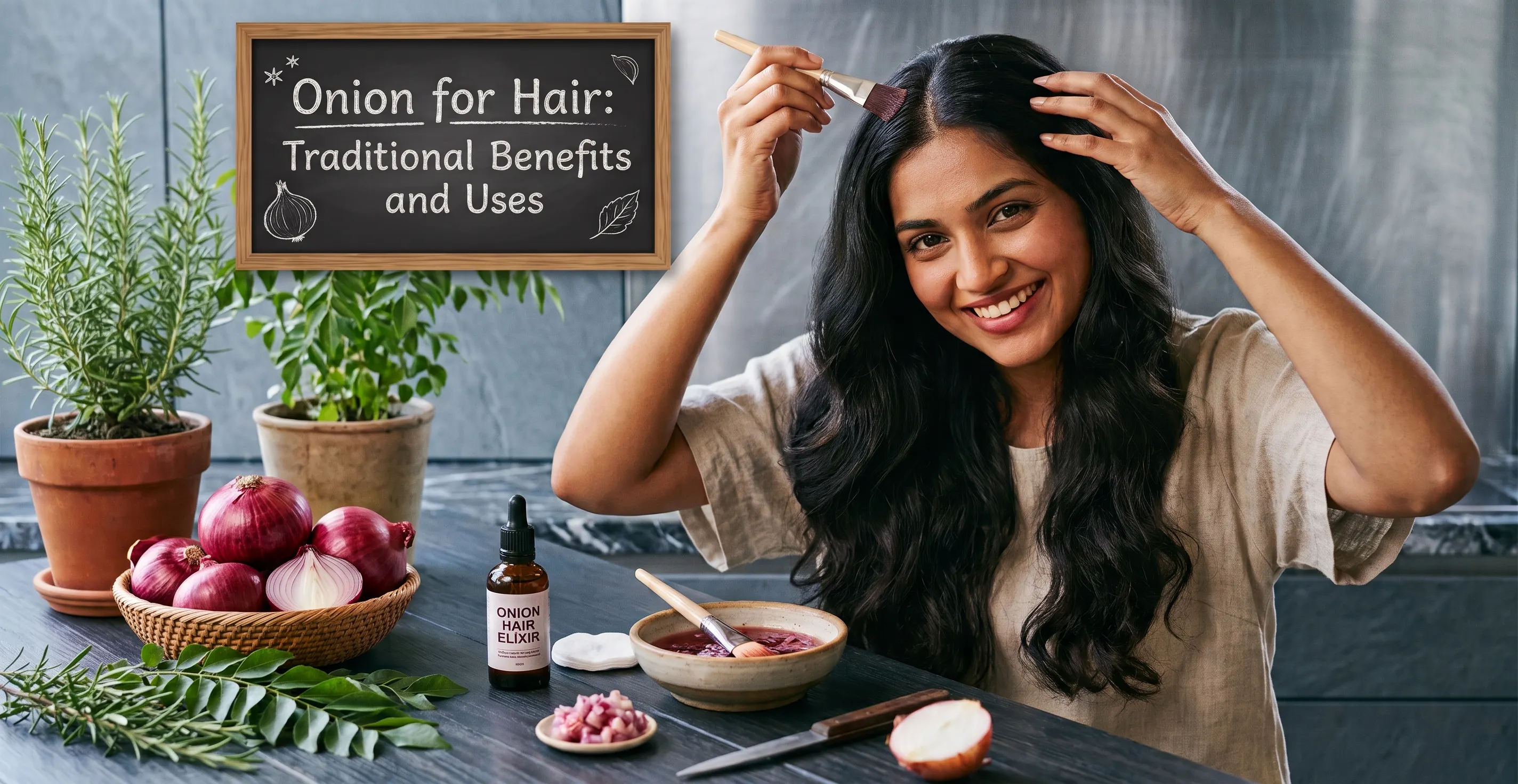 Onion for Hair: Traditional Benefits, Uses and How to Use It